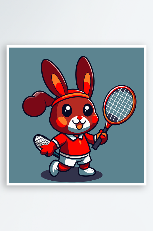 兔子矢量插画图形-众图网