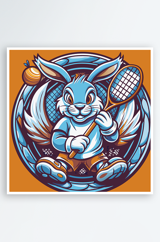 兔子矢量插画图形-众图网