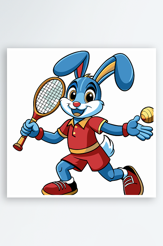 兔子矢量插画图形-众图网