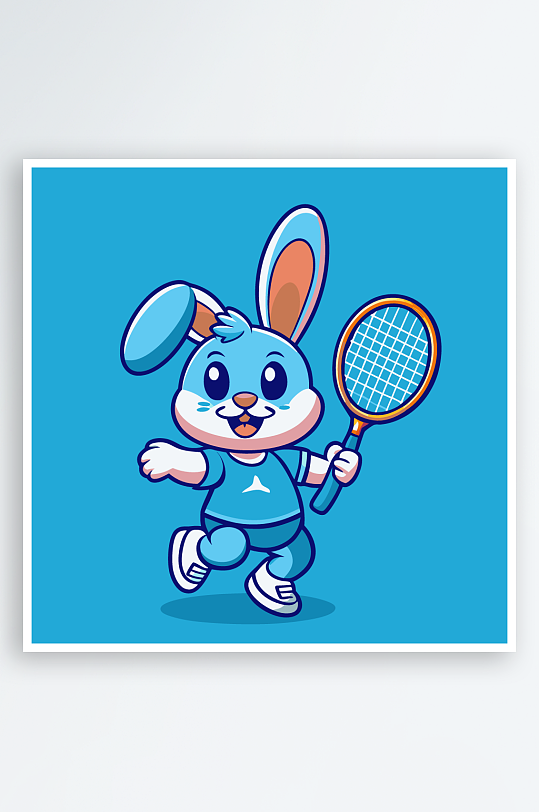 兔子矢量插画图形-众图网