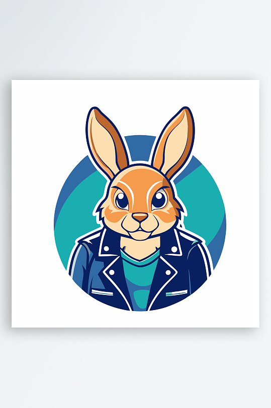 兔子矢量插画图形-众图网