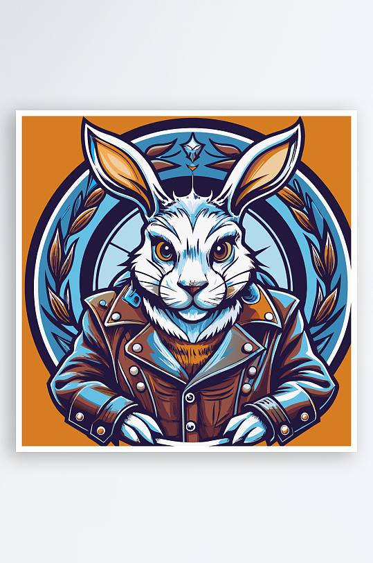 兔子矢量插画图形-众图网