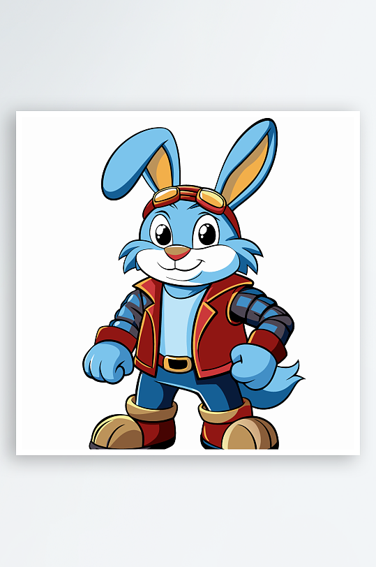 兔子矢量插画图形-众图网