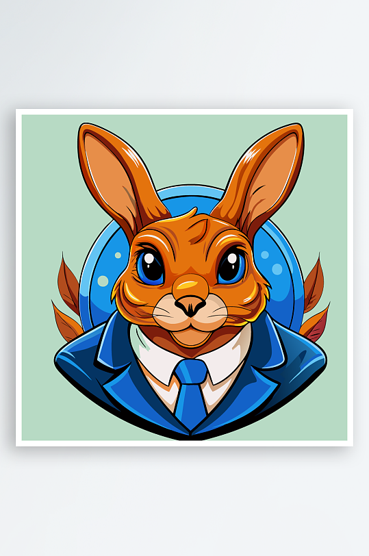 兔子矢量插画图形-众图网