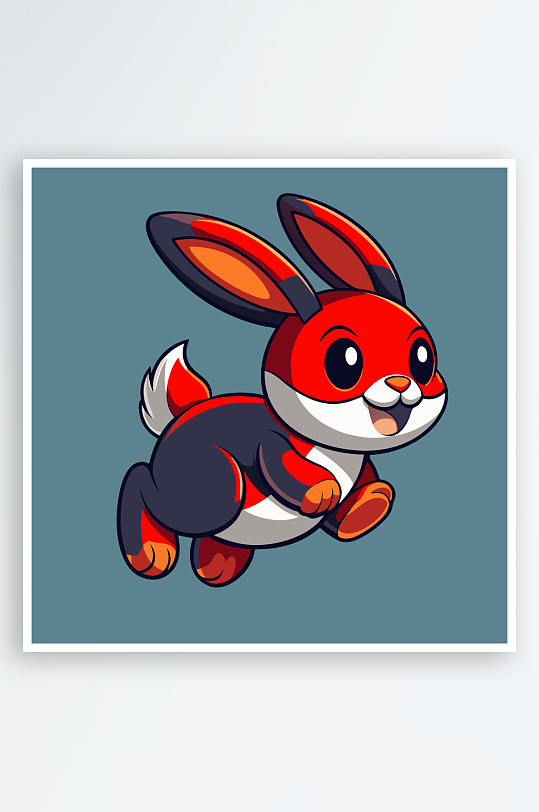 兔子矢量插画图形-众图网