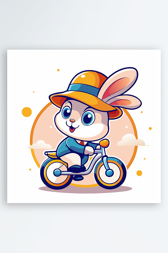 兔子矢量插画图形-众图网