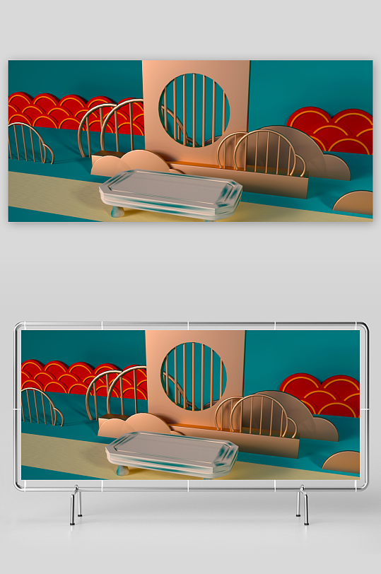 七夕情人节banner模板-众图网