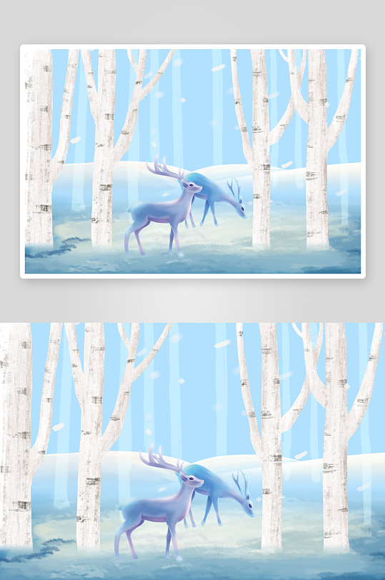 森系背景装饰画素材-众图网