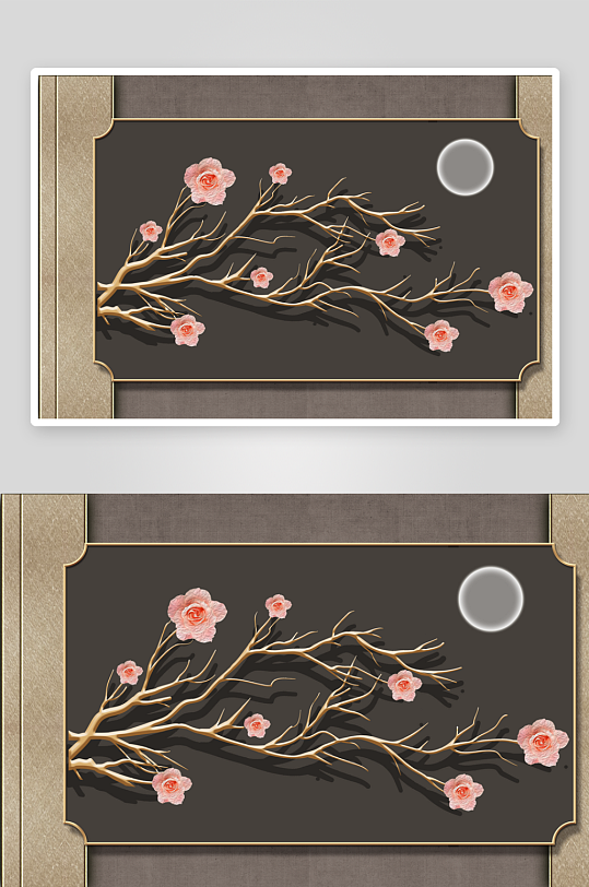 唯美古风中式背景装饰-众图网