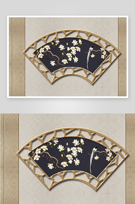 唯美古风中式背景装饰-众图网
