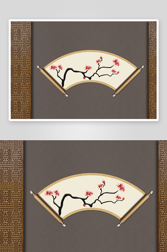 唯美古风中式背景装饰-众图网
