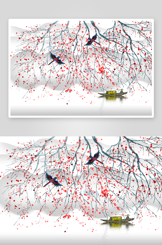 唯美古风中式背景素材-众图网