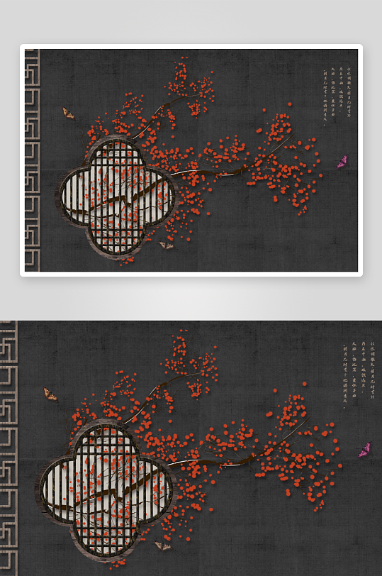 唯美古风中式背景素材-众图网