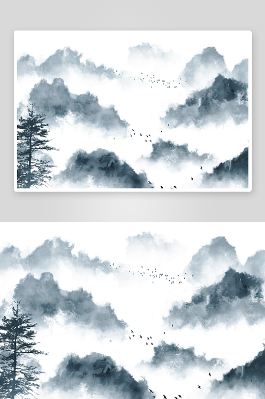 水墨中国风背景装饰画-众图网