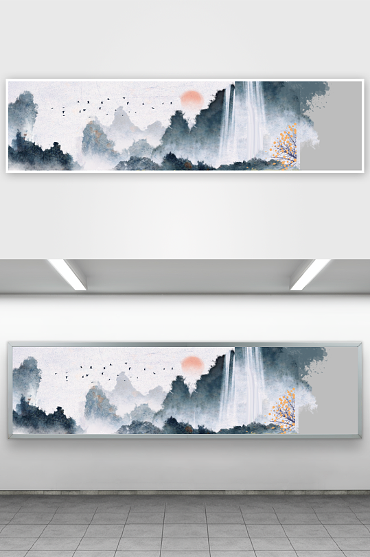 水墨中国风背景装饰画素材-众图网