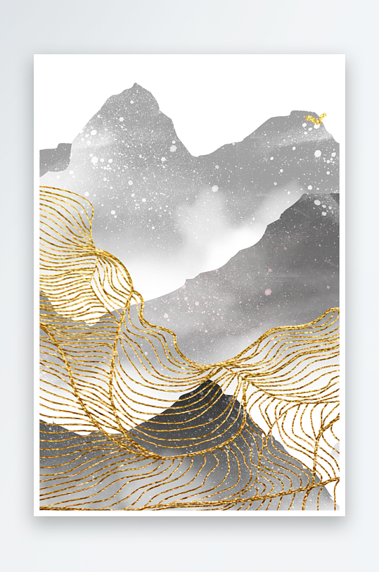 水墨中国风背景装饰画-众图网