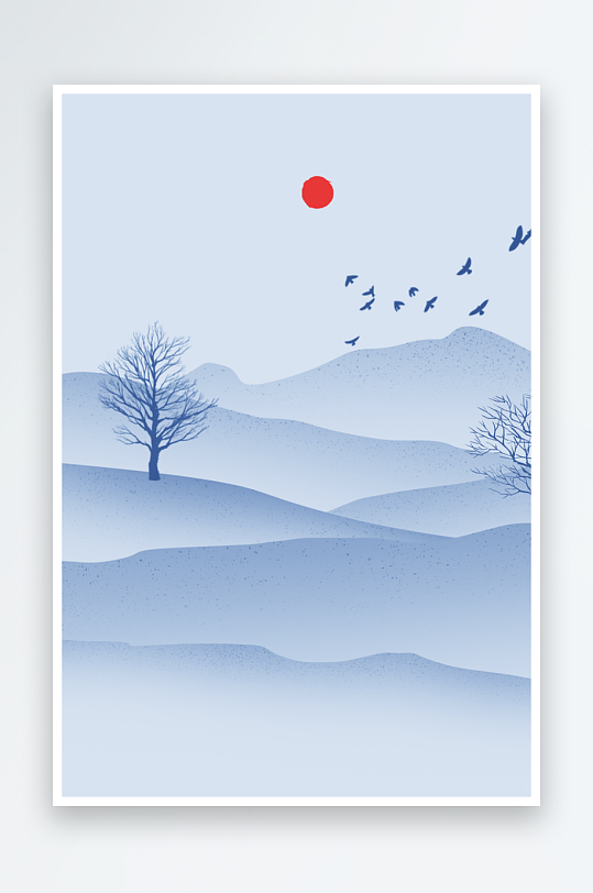 水墨中国风背景装饰画-众图网