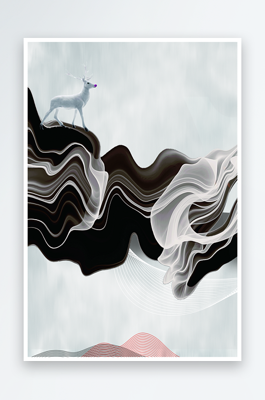 水墨中国风背景素材-众图网