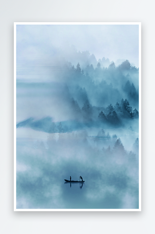 水墨中国风背景装饰画素材-众图网