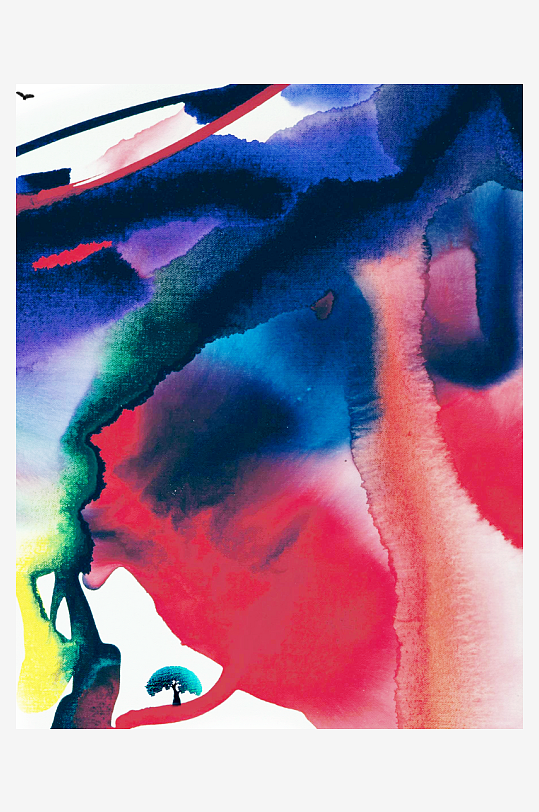 水墨中国风背景装饰画-众图网