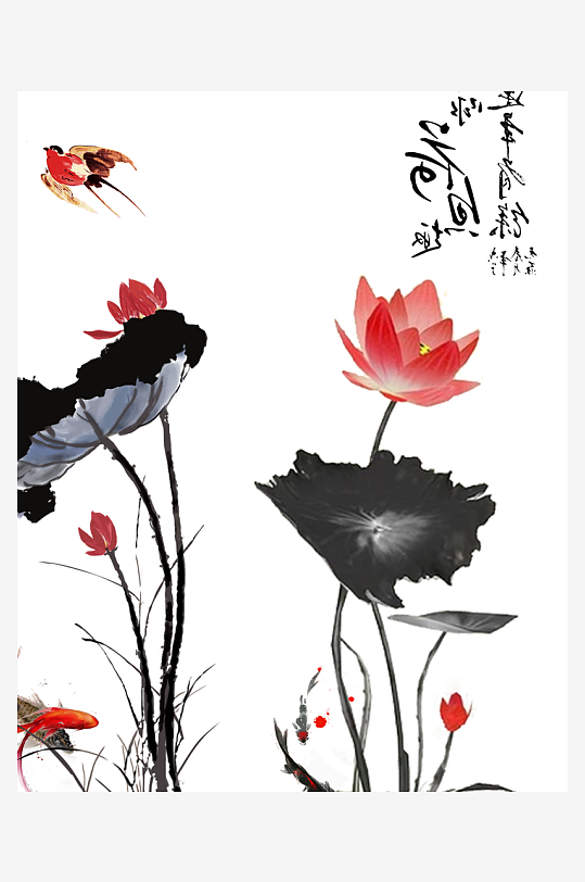 水墨中国风背景装饰画-众图网