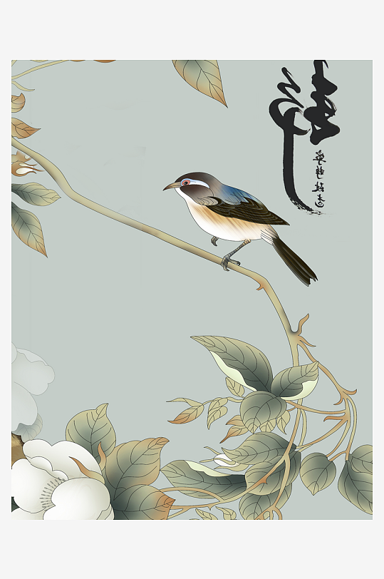 水墨中国风背景装饰画素材-众图网