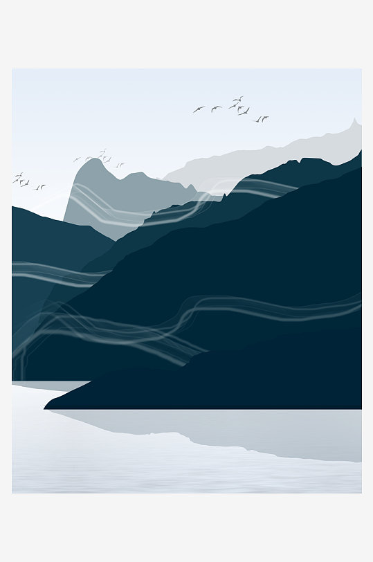 水墨中国风装饰画素材-众图网