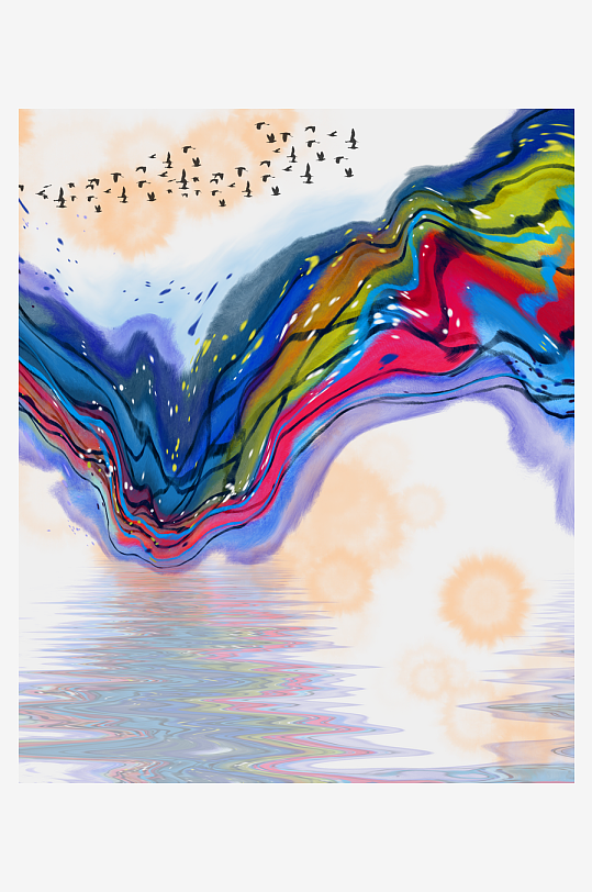 水墨中国风装饰画素材-众图网