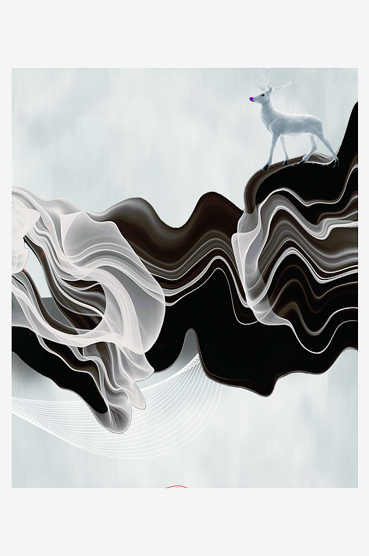 水墨中国风装饰画-众图网