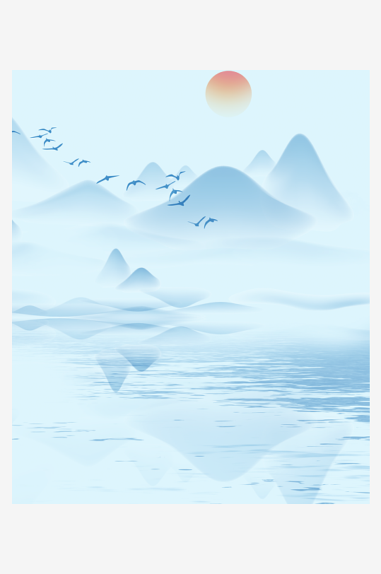 水墨中国风装饰画背景-众图网