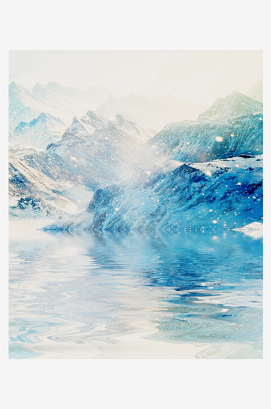 水墨中国风装饰画背景素材-众图网