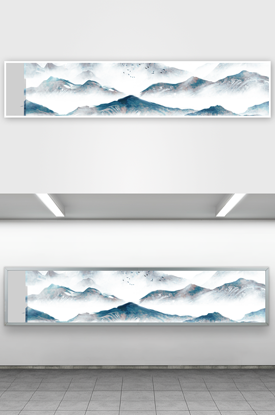 水墨中国风装饰画背景素材-众图网