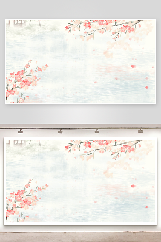 水墨中国风装饰画背景素材-众图网