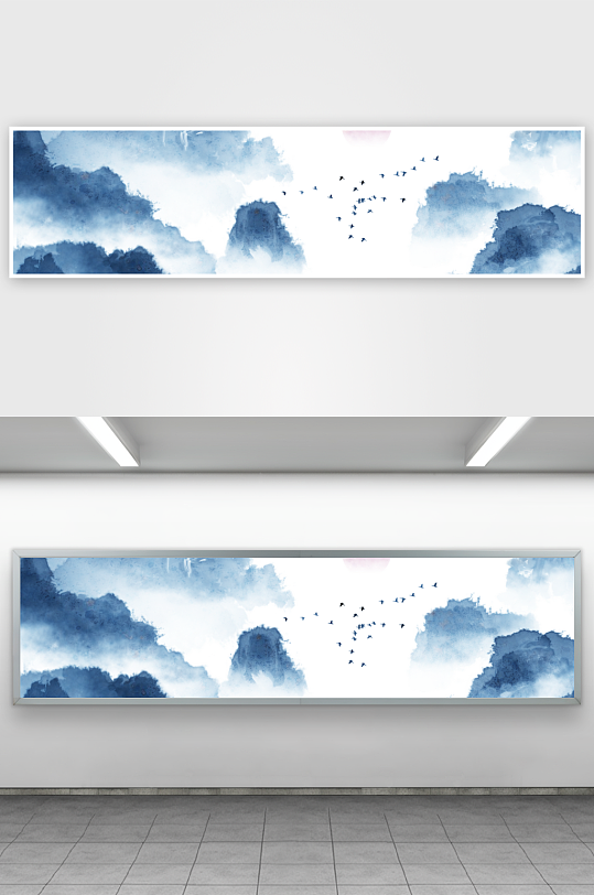 水墨中国风装饰画背景素材-众图网