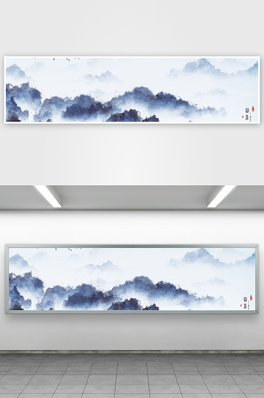 水墨中国风装饰画背景素材-众图网