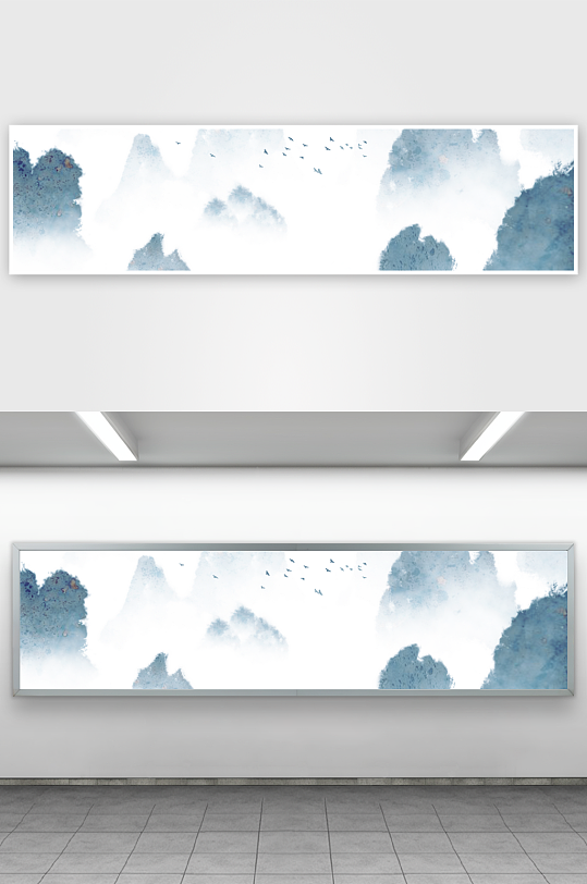 水墨中国风装饰画背景素材-众图网