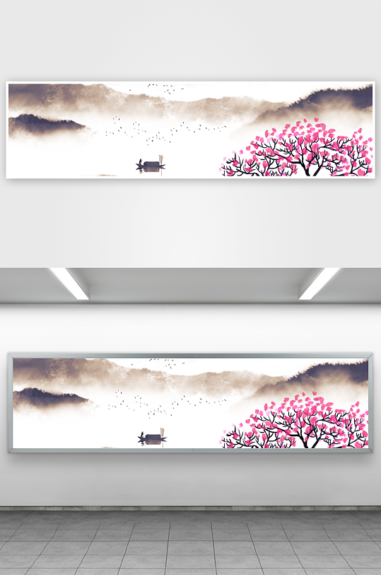 水墨中国风装饰画背景-众图网