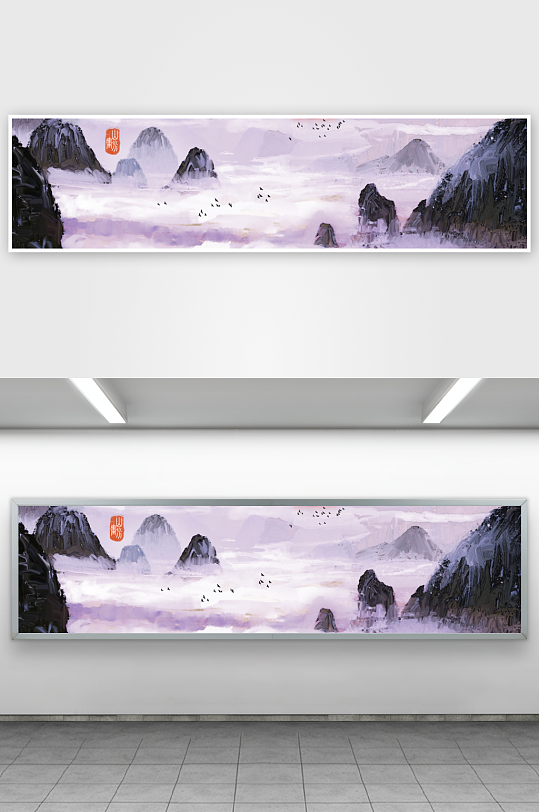 水墨中国风装饰画背景-众图网