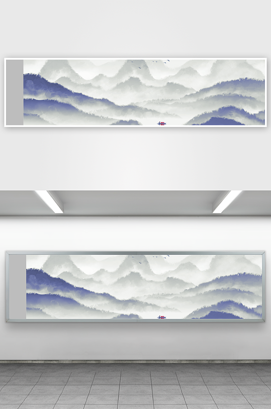 水墨中国风装饰画背景-众图网