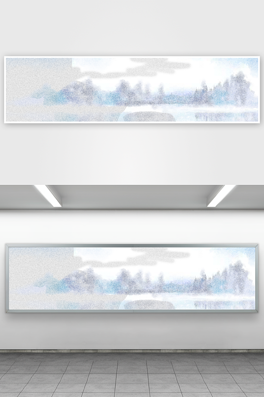 水墨中国风装饰画背景素材-众图网