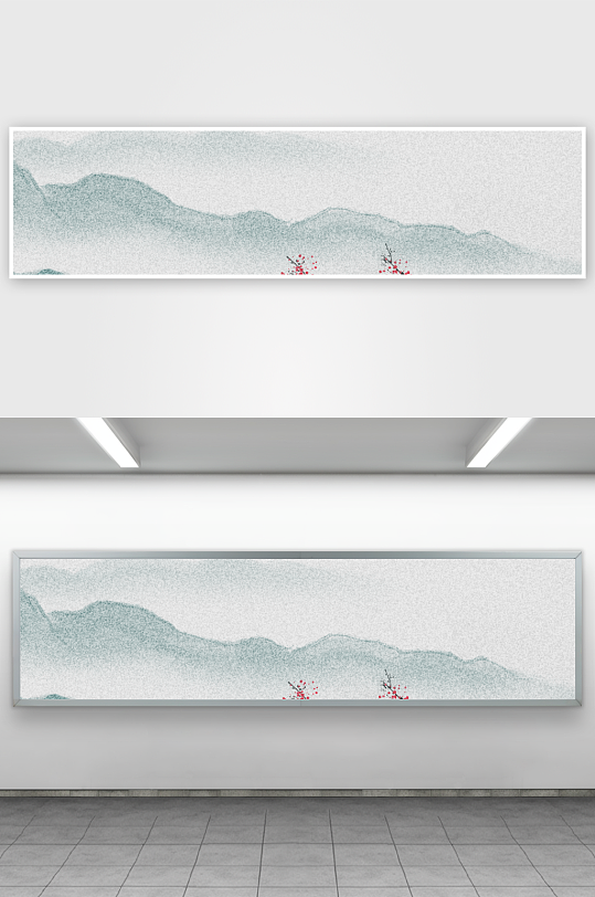 水墨中国风装饰画背景素材-众图网