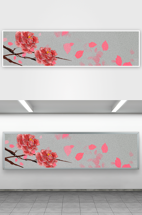 水墨中国风装饰画背景素材-众图网