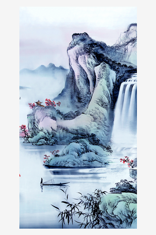 水墨中国风装饰画背景-众图网