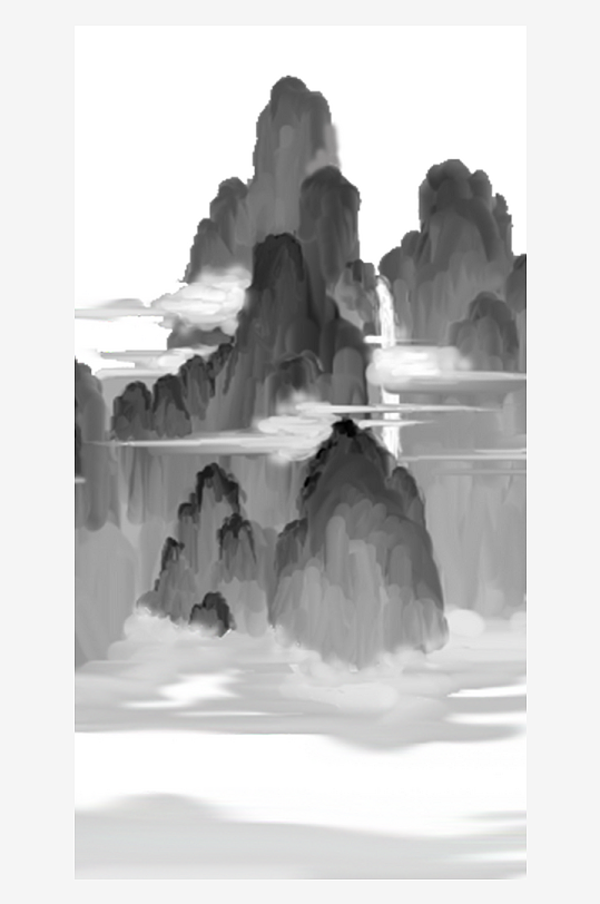 水墨中国风装饰画背景素材-众图网