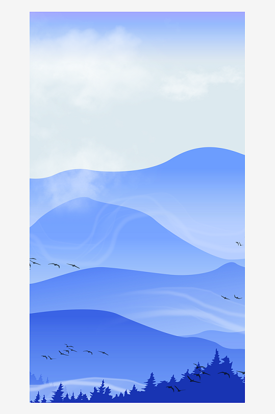 水墨中国风装饰画背景素材-众图网