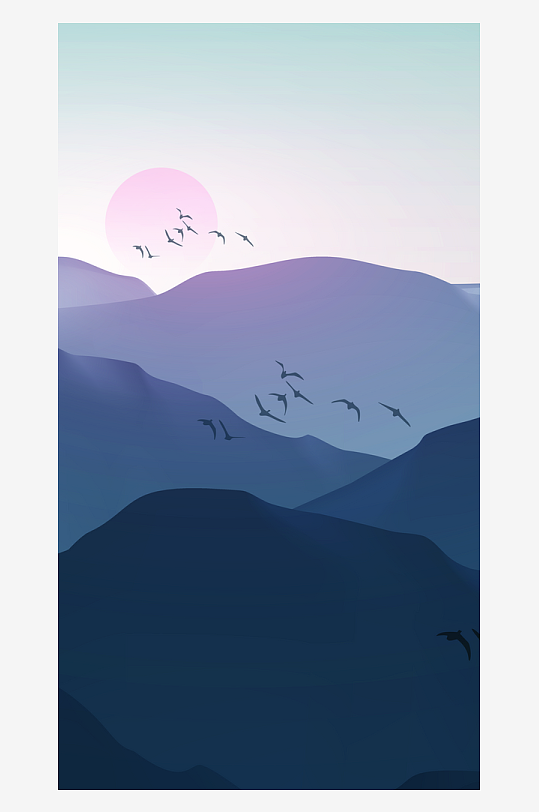 水墨中国风装饰画背景素材-众图网