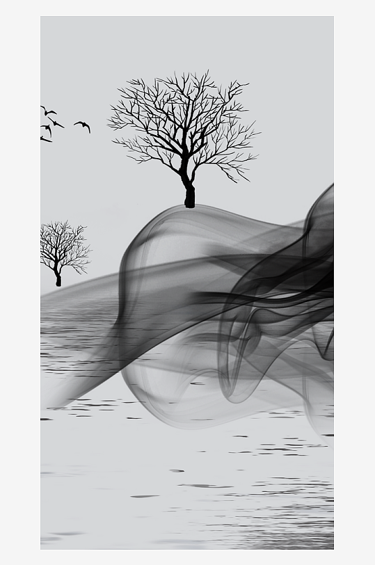 水墨中国风装饰画-众图网