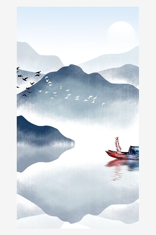 水墨中国风装饰画-众图网