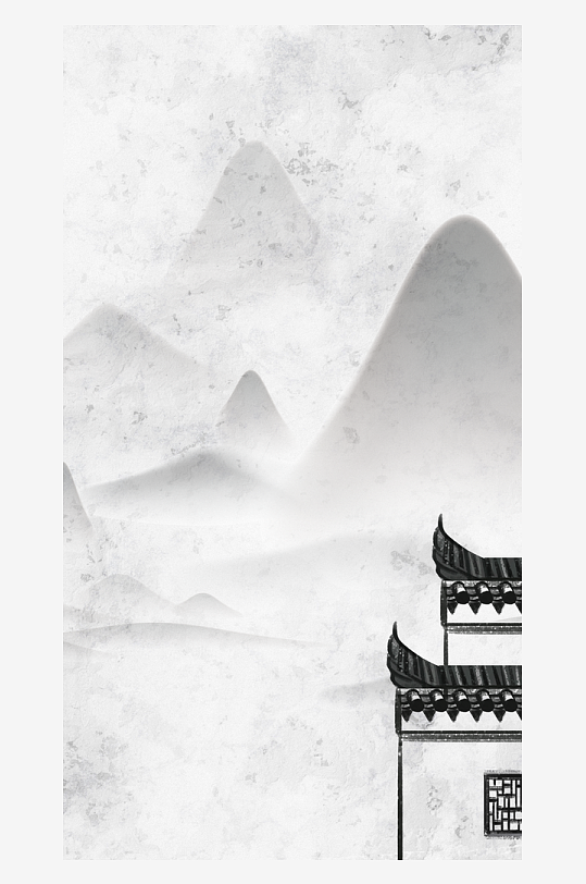 水墨中国风装饰画挂画-众图网