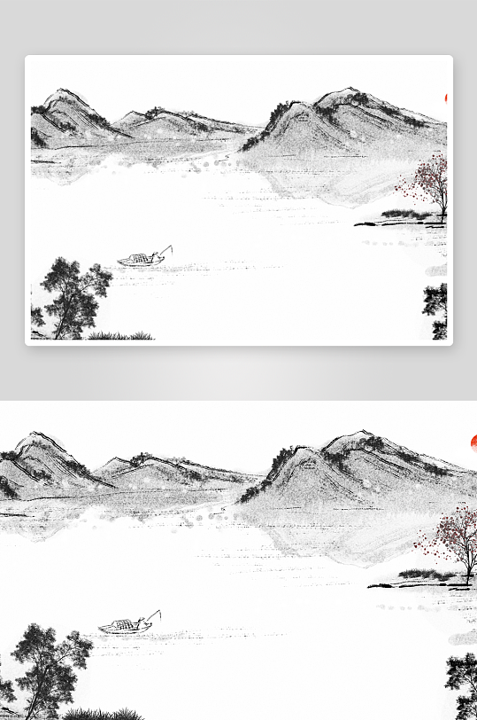 水墨中国风装饰画图片-众图网